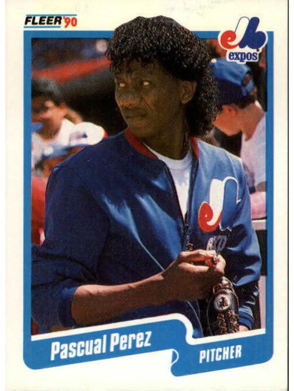 1990 Pascual Perez Fleer Baseball Card #358